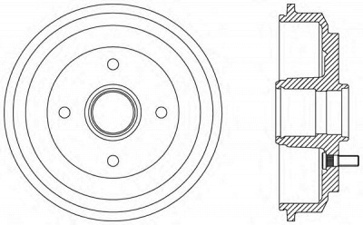 OPEN PARTS bad907230 -  Тормозной барабан